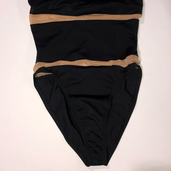 NORMA KAMALI Bishop Strapless Illusion Insert One-Piece Swimsuit - Picture 5 of 8